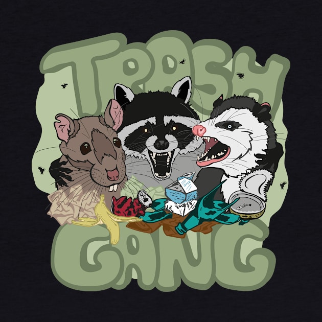 Rat Raccoon Opossum - Team Trash Gang - Garbage Gangsters by Xeire